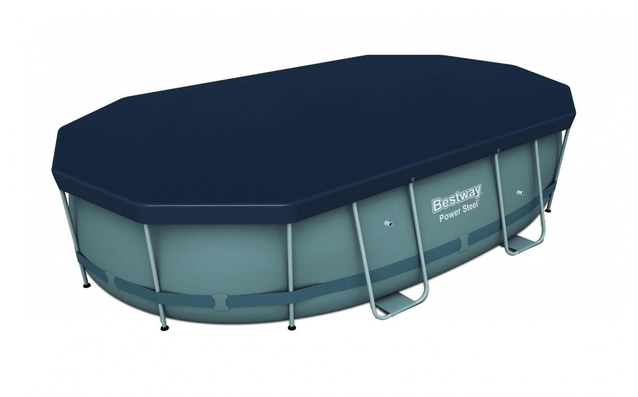 Dekzeil 427x250cm Power Steel Oval Pool