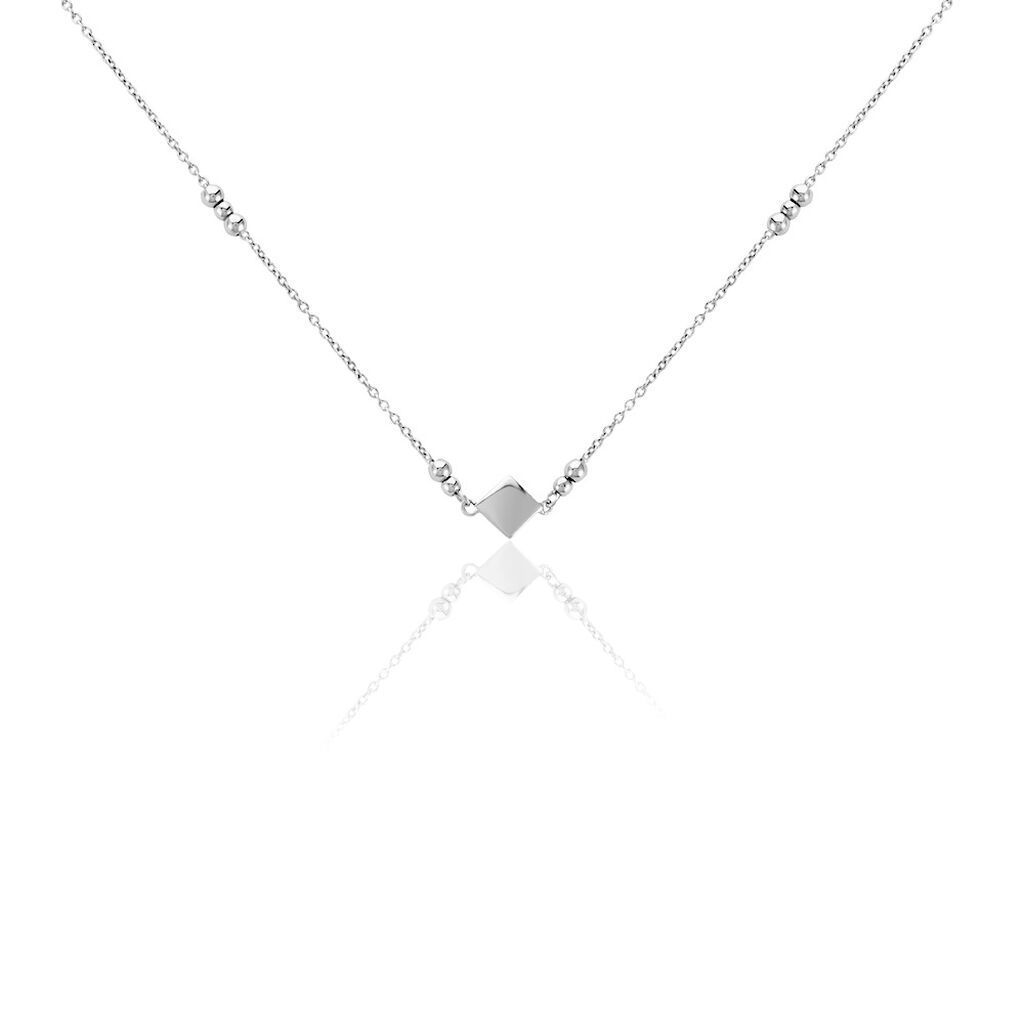 Collier Fancy Argent Blanc
