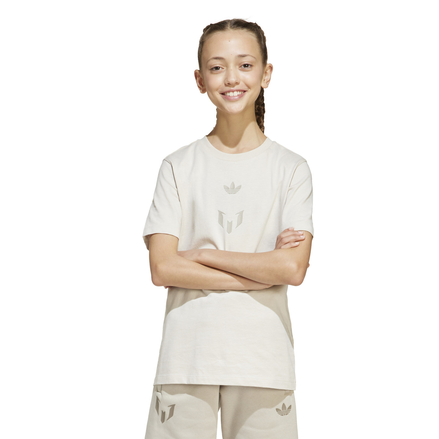 Adidas Messi T-Shirt Kids Beige