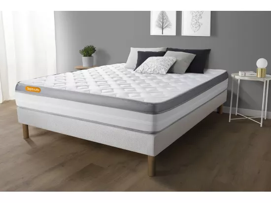 Matelas 140x190 Memo Zen Mousse à mémoire de forme 5 zones de confort MAXI épaisseur