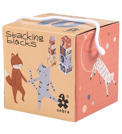 Sebra Stapelboxen - 10 st. - Zehen/Baumeister