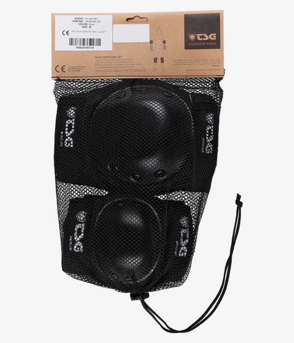 TSG Plain Schützer-Set (black)