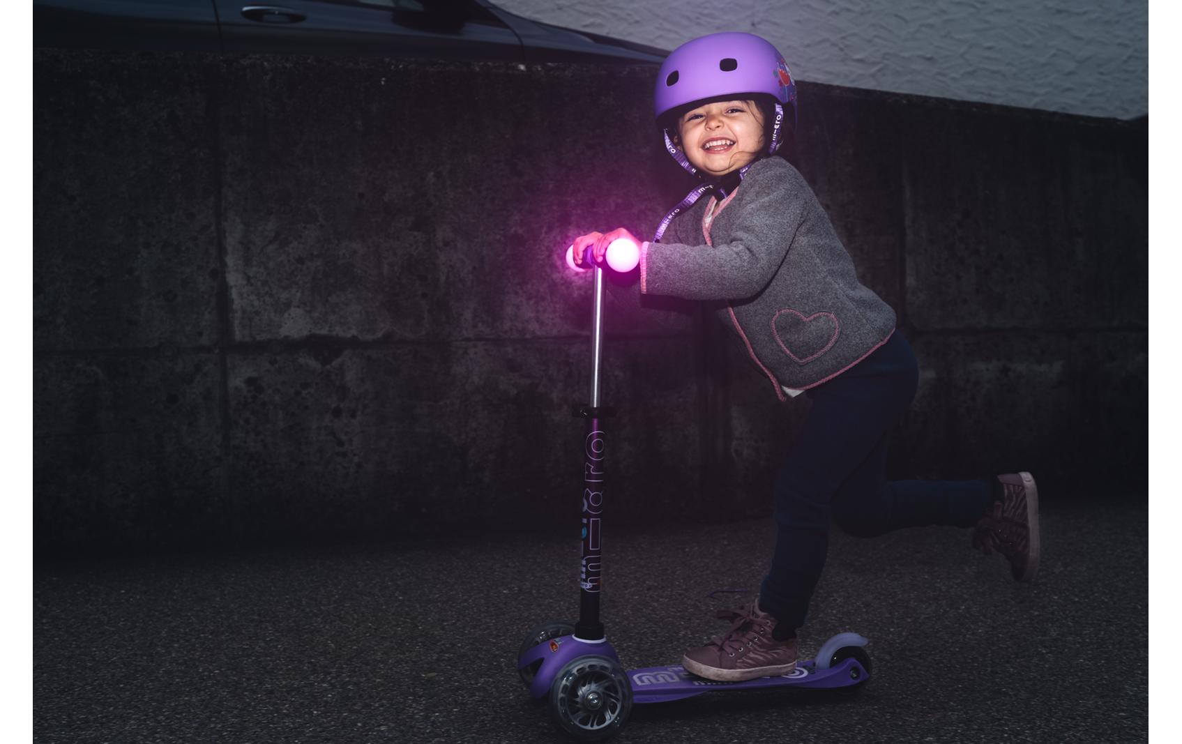 Kinderhelm Floral Purple M , MSkate- & Velohelm
