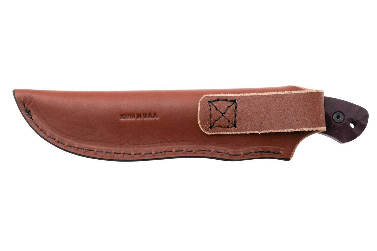 ESEE JG5, ESEE-JG5-LM, 1095 Stone Washed Black Oxide, Burgundy Linen Micarta, outdoormes, James Gibson design