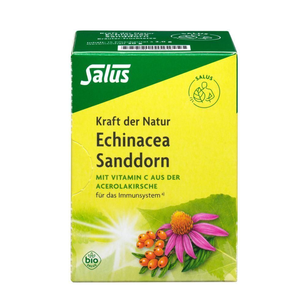 Salus® Kraft der Natur Echinacea Sanddorn, Kräuter-Früchtetee