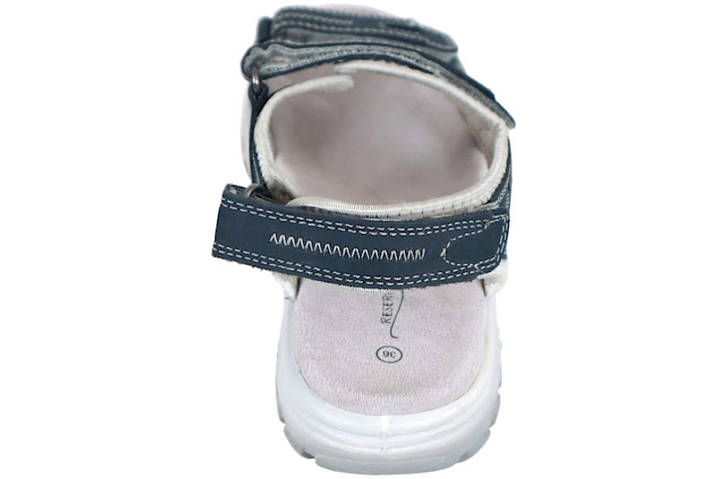 RESERVED SANDAL I DENIMBLÅ NUBUCK