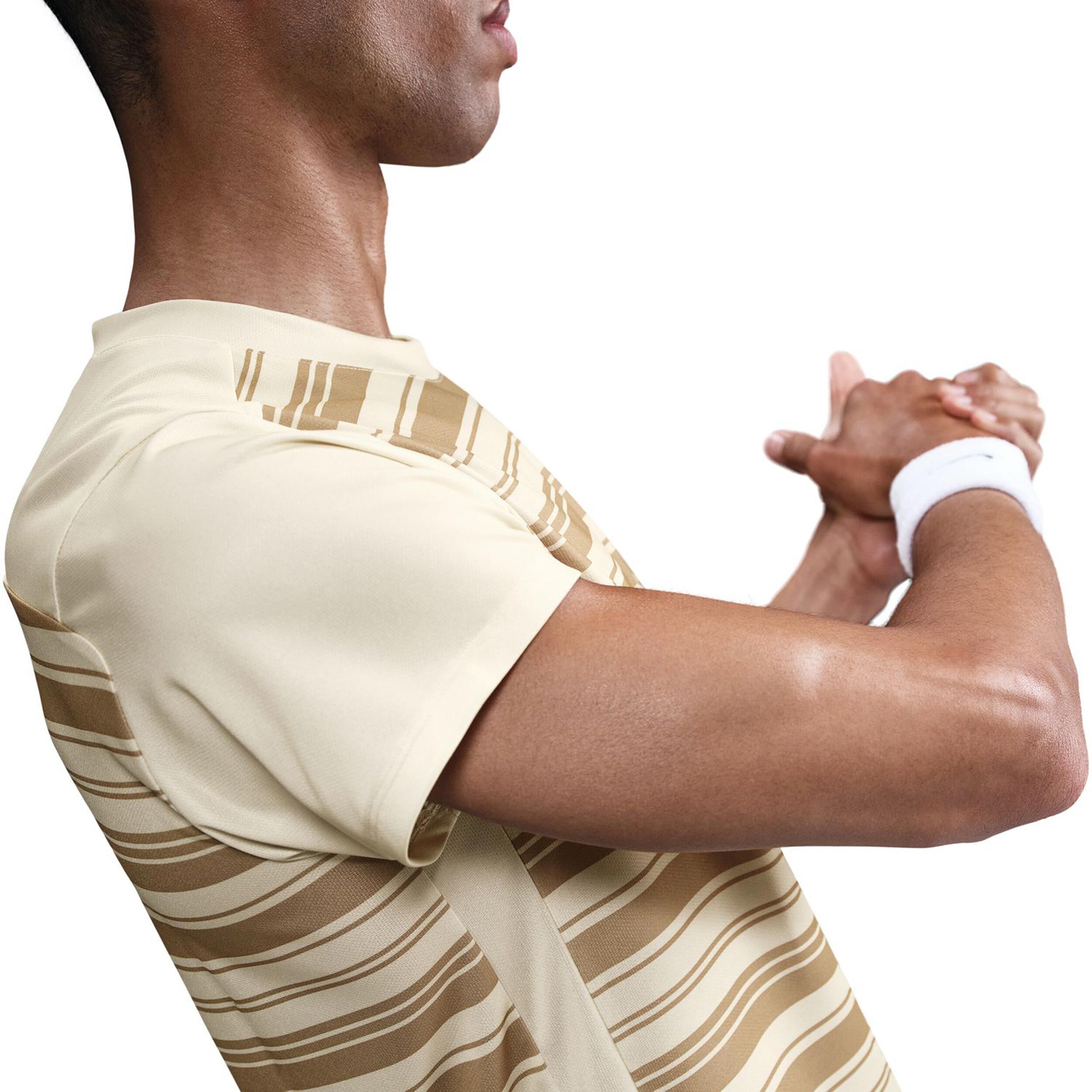 Nike Court Dri-FIT Victory Print T-shirt Hommes - Kaki