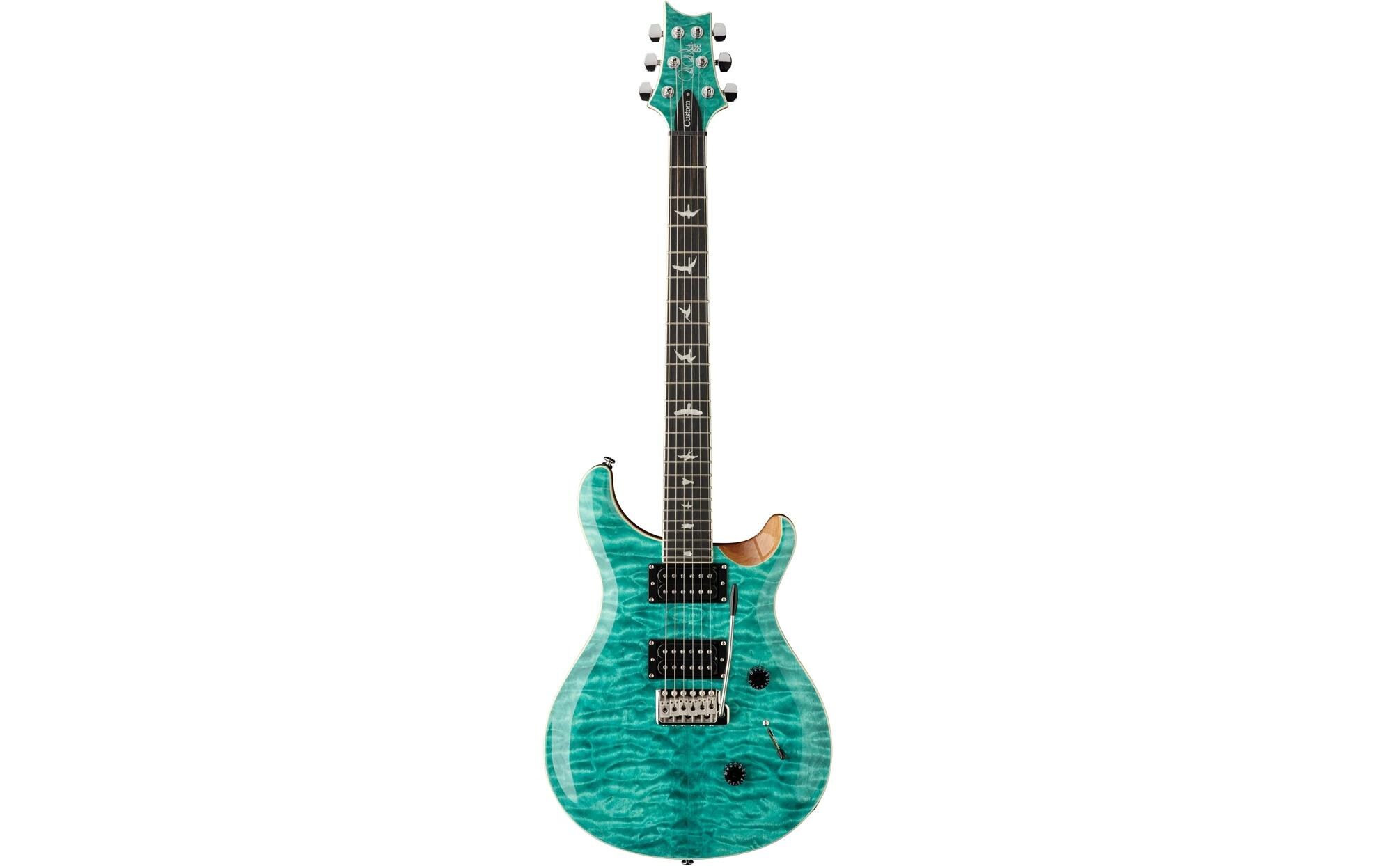 E-Gitarre SE Custom 24 Quilt Turquoise<br>Moderne Auflage eines klassischen Gitarrenmodells