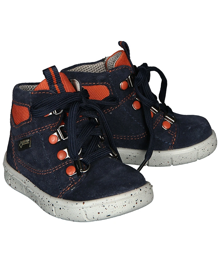 Schnür-Lauflernschuhe ULLI in blau/rotbraun