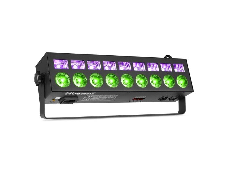 BeamZ LED-Bar LCB99 Kompakte 2-in-1-LED-Leiste mit 9 x 6-W-RGBW-LEDs in Kombination mit 9 x 3-W-UV-LEDs