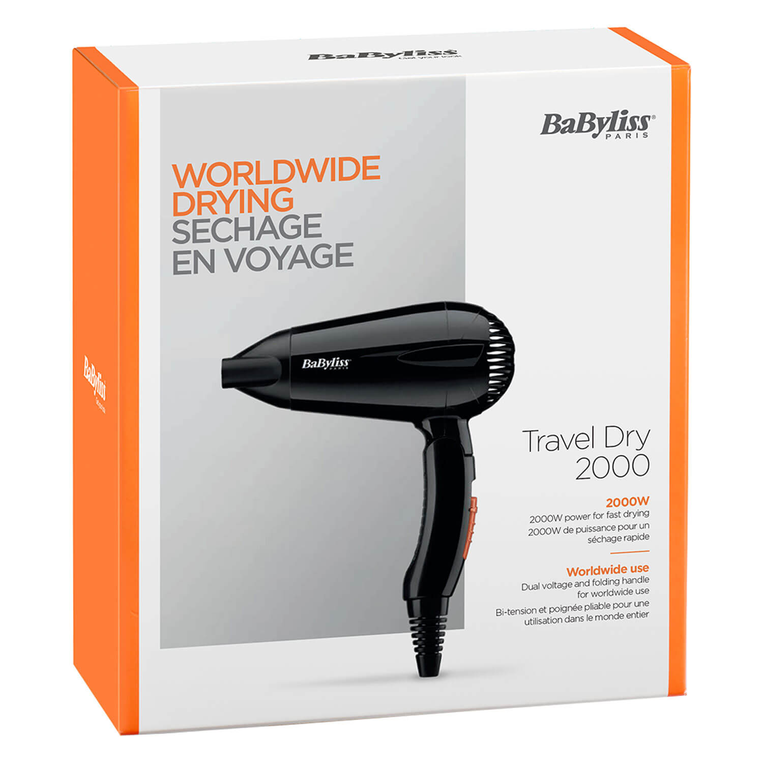 BABYLISS Haartrockner Travel Dry 2000 W 1 Stk