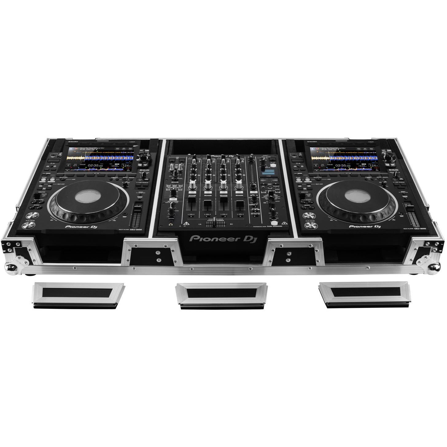 Odyssey FZ12CDJWXD2BL koffer voor 12 inch DJ-mixer en mediaspelers