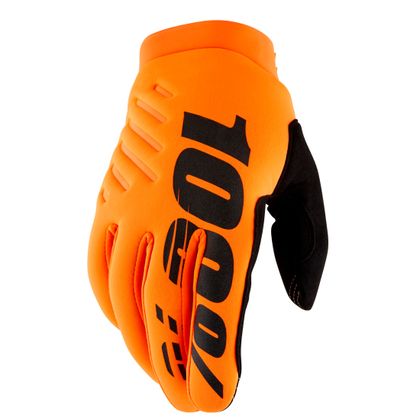 Gants cross 100% BRISKER ORANGE FLUO 2024 - Orange
