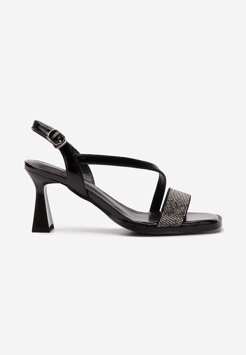 Sandales en cuir femme noires Catalya V2
