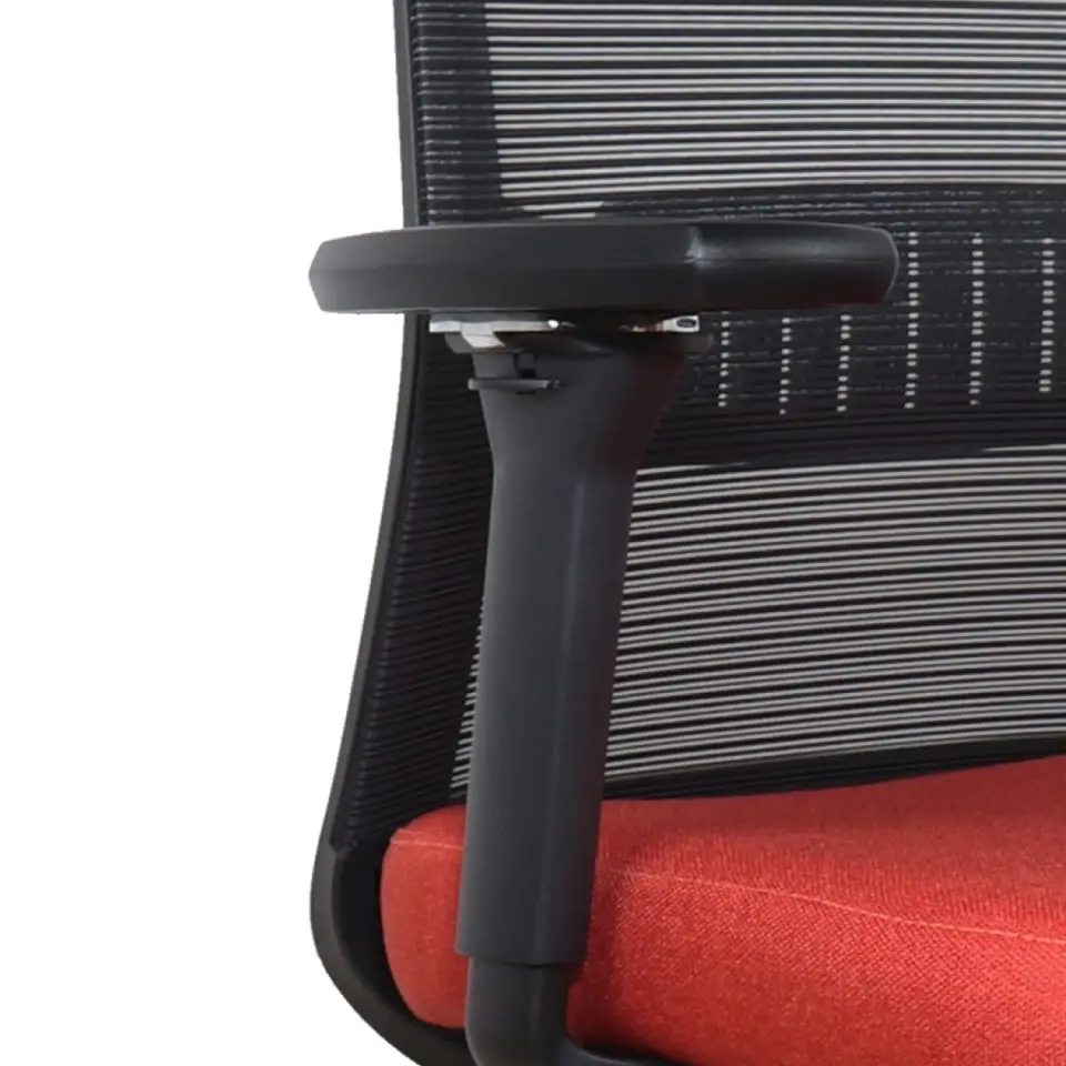 Bureaustoel Napoli Deluxe 4D - NEN-EN 1335 - Rood