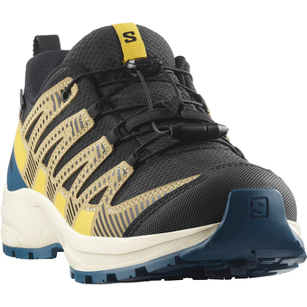 Salomon XA Pro V8 CSWP Wander- & Trekkingschuhe Black / Gray Green / Powder Giallo Kinder