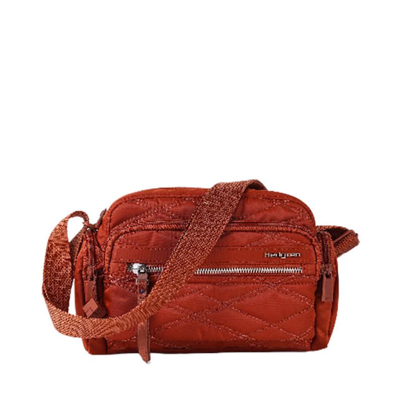 Sac bandoulière Emily 24 cm New Quilt Brandy Brown