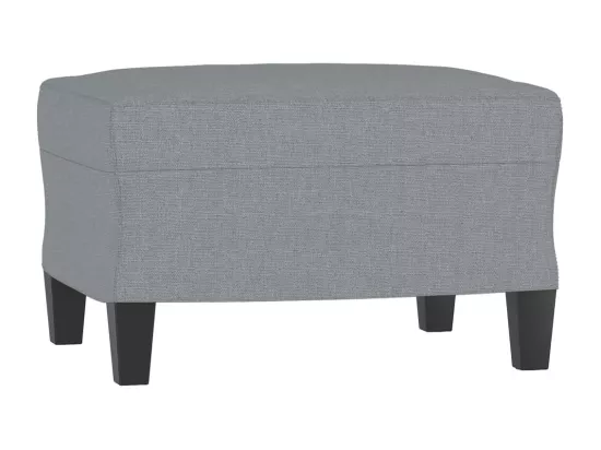 Ensemble de canapés 3 pièces avec coussins Gris clair Tissu