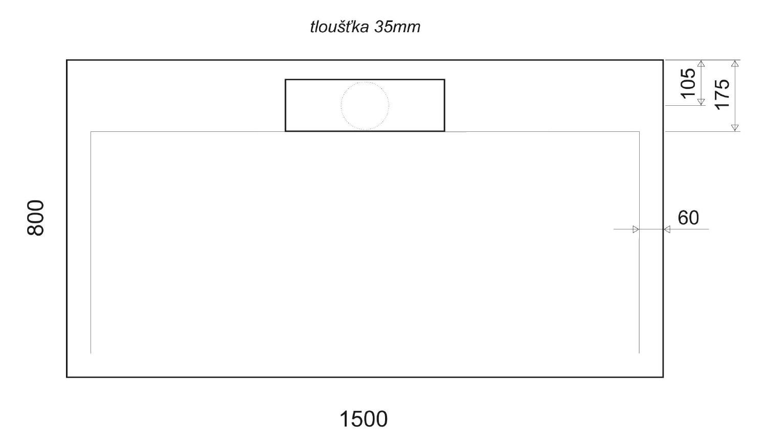 Gelco Irena rechthoekige douchebak antislip 150x80cm wit