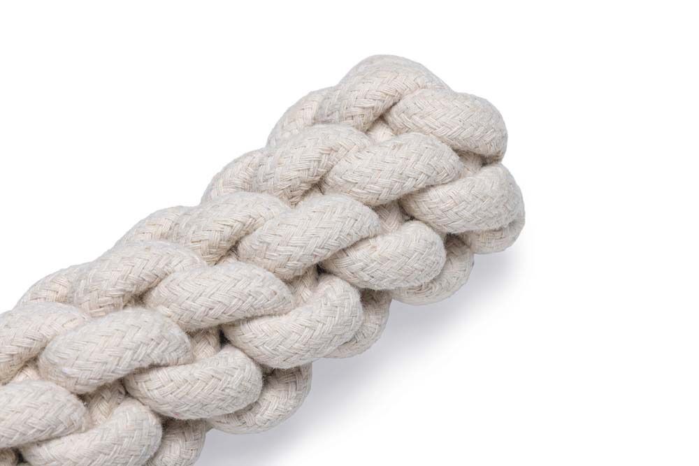 Beeztees Osa - Flostouw - Koffiehout - Hondenspeelgoed - Hout|Wit - 34x5x5 cm - Medium