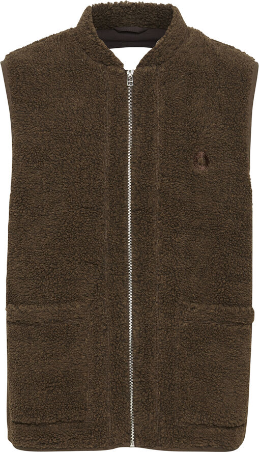 Casual Friday CFJONSON 0039 teddy vest Potting soil melange