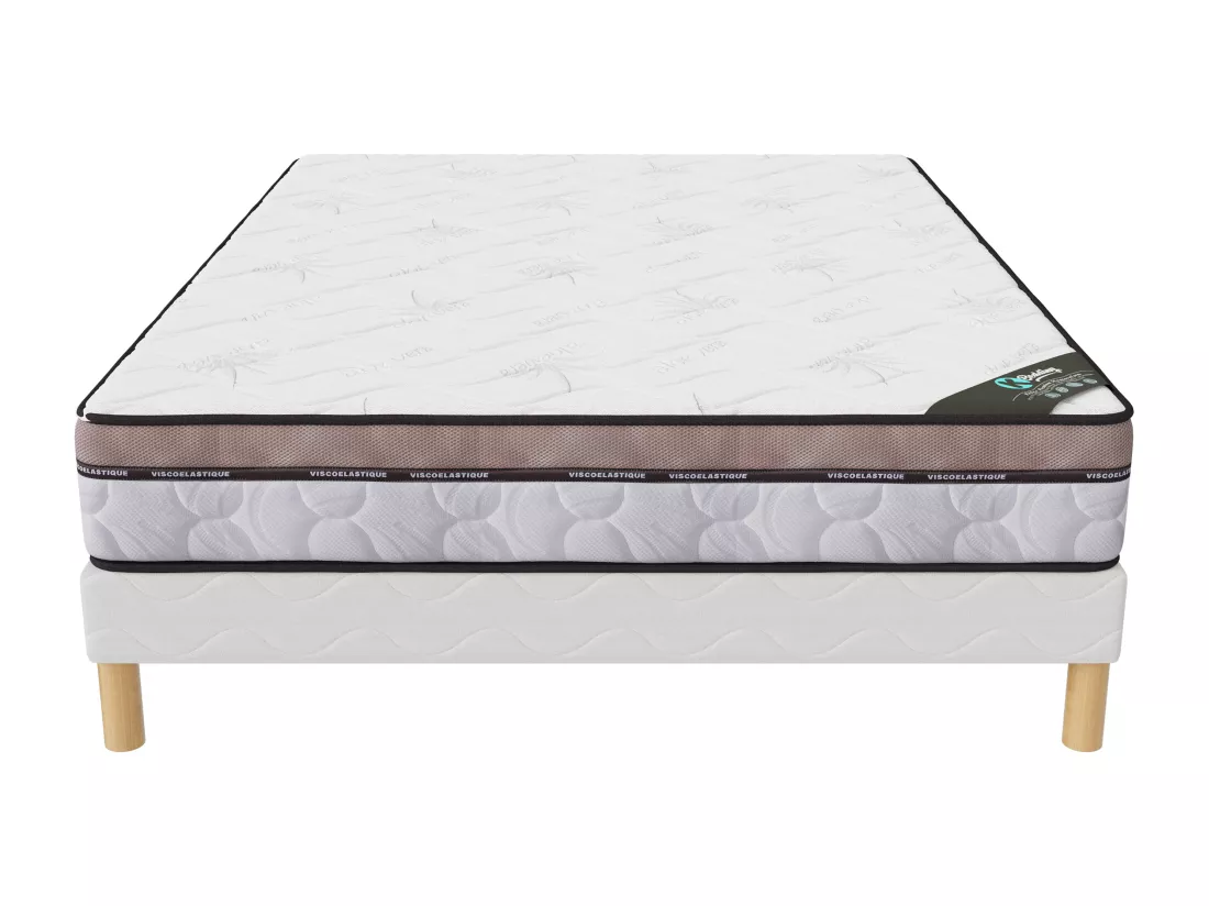 NATURA |Ensemble Matelas 160x200 Memory Hauteur 22cm