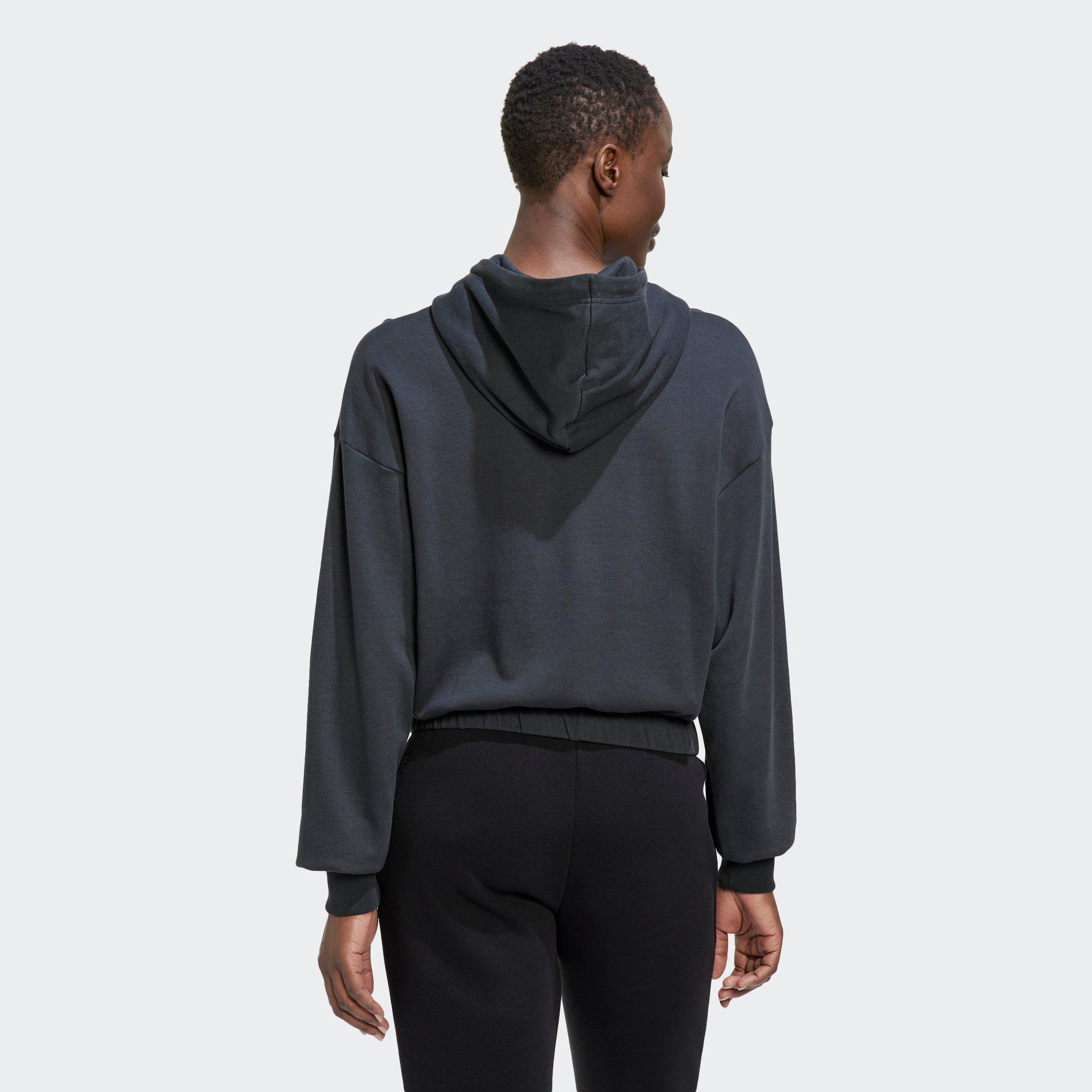 adidas Studio Lounge Cropped Hoodie Womens