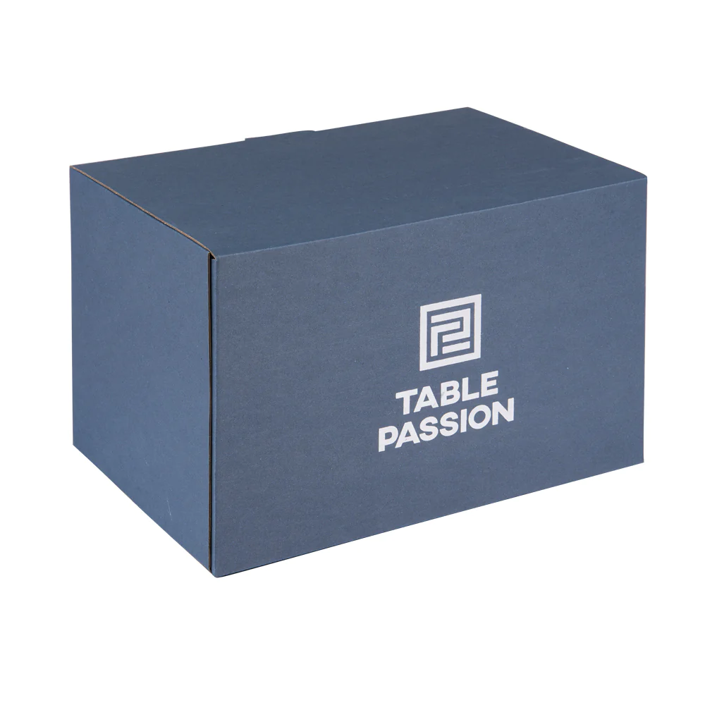 Coffret de 6 verres à pied 22 cl en cristal taillé Table passion