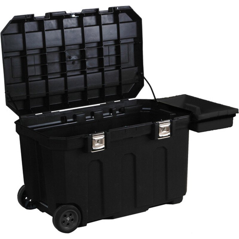 Coffre de chantier Stanley 190 litres, H 57,8 x L 94,6 x  P 58,7 cm,
