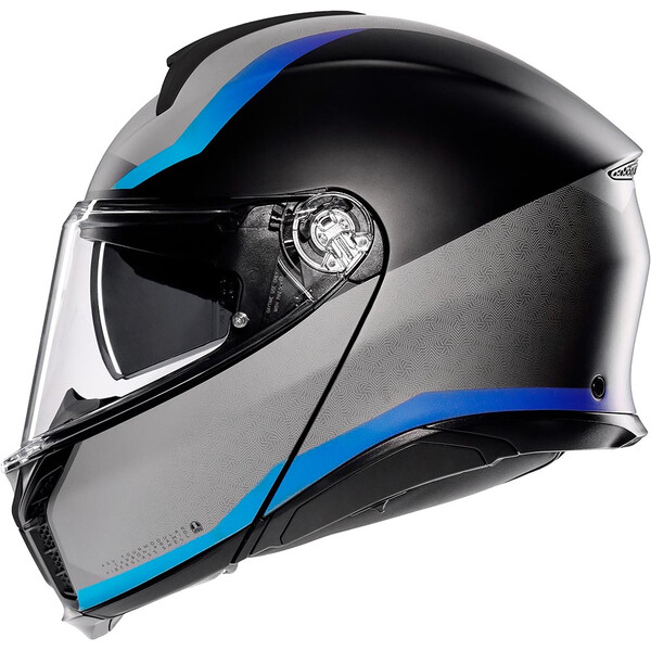 AGV - Casque Tourmodular Stray Noir Mat / Gris / Bleu