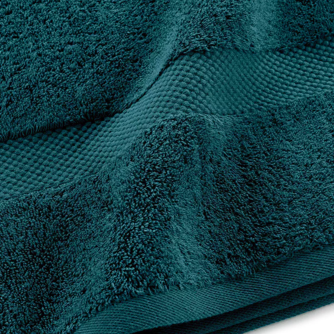 Lot de 4 serviettes de toilette coton (70 x 130 cm) Elegance Bleu