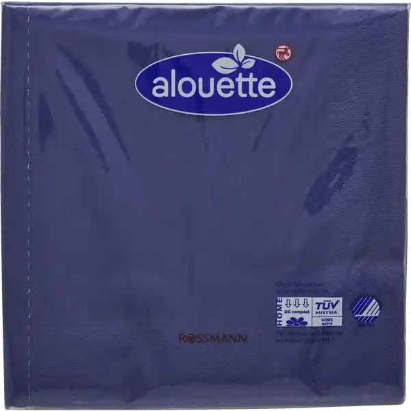 Serviette dunkelblau
