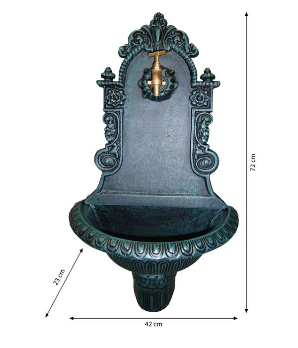 Tomco Aluminium-Wandbrunnen Triumph, ca. H72