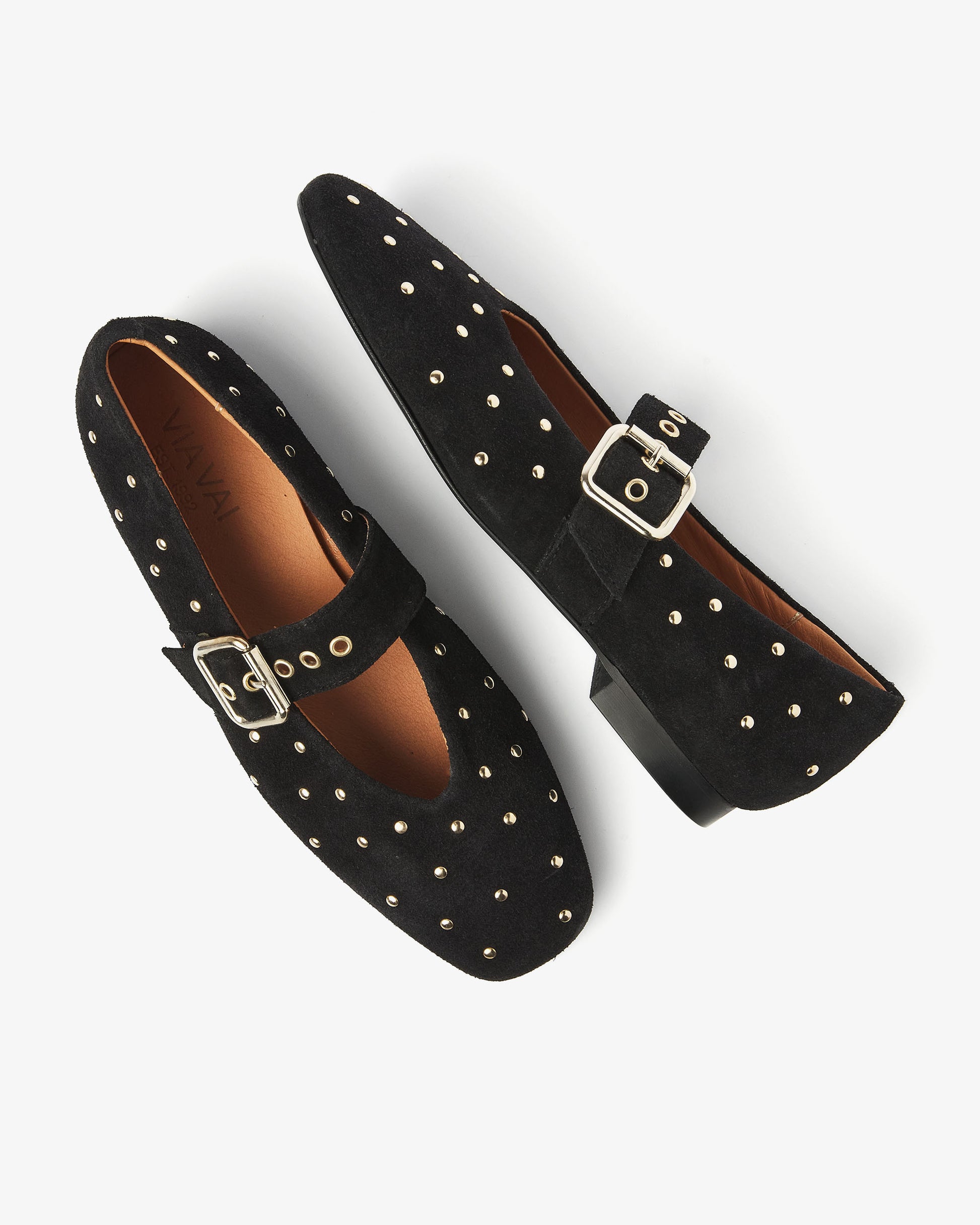 VIA VAI zwarte ballerinas Lou Nina