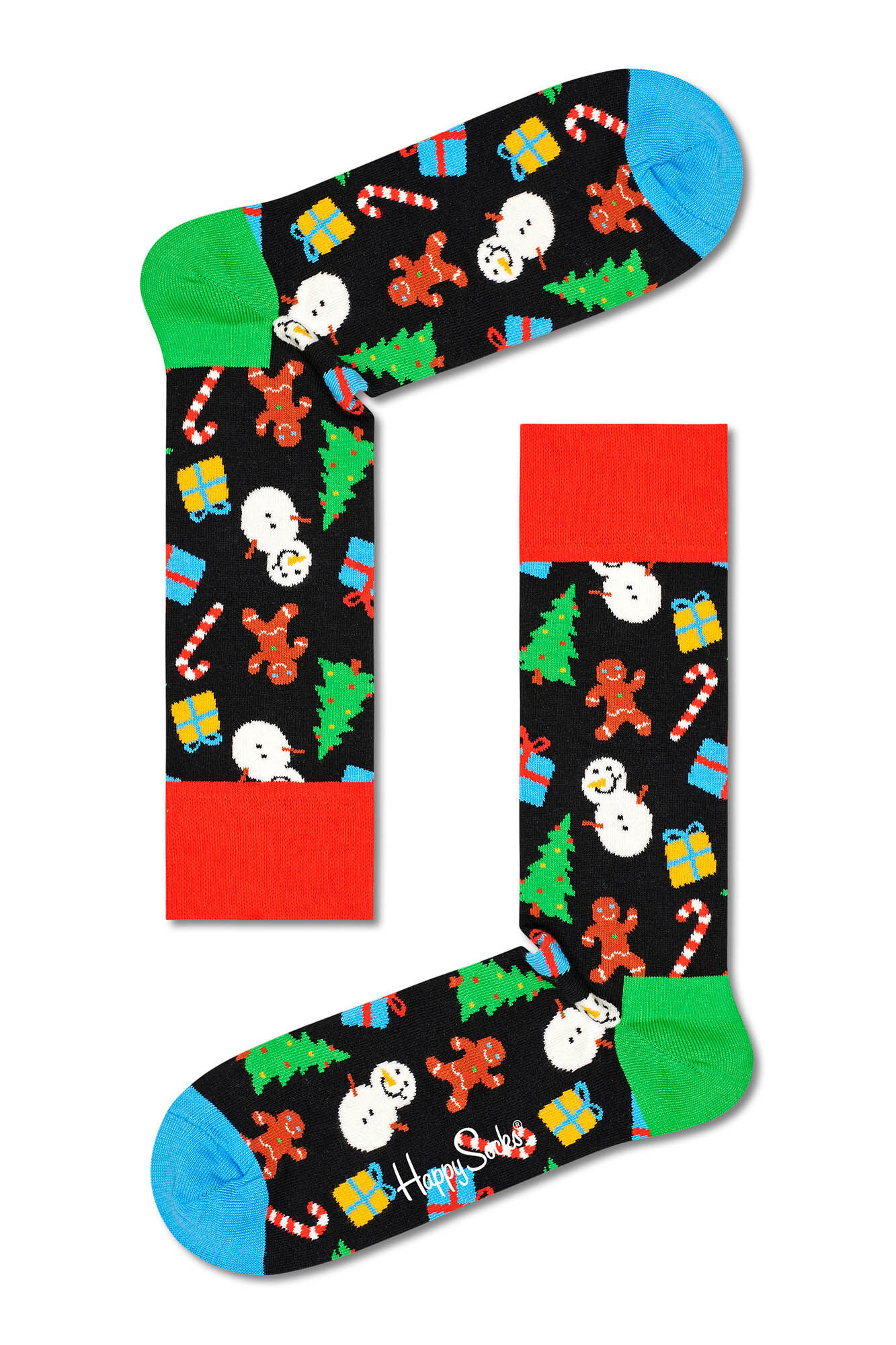 Caja calcetines navideños - rojo