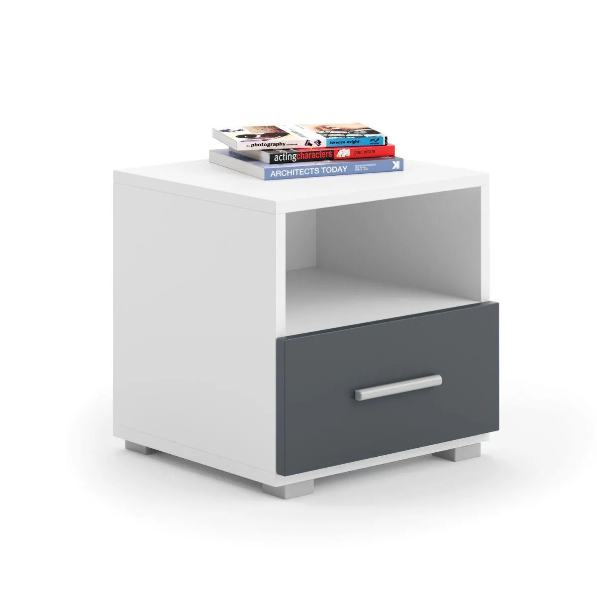 kobi Table de Chevet Emi - Tiroir gris
