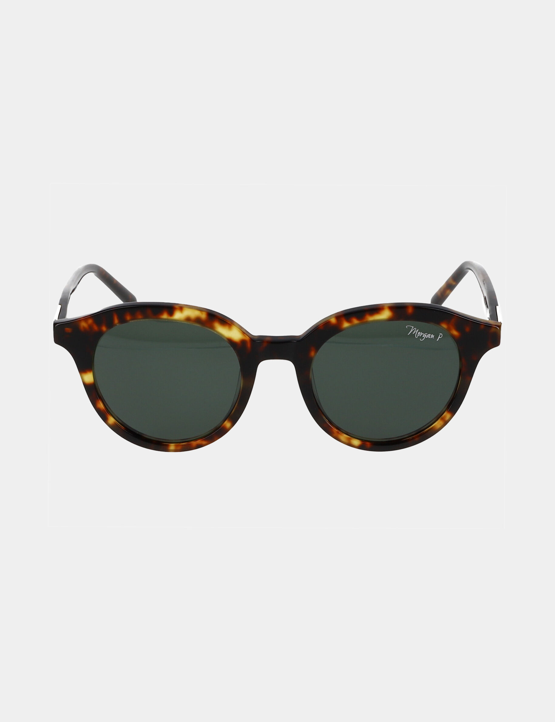 Lunettes de soleil rondes marron femme - marron