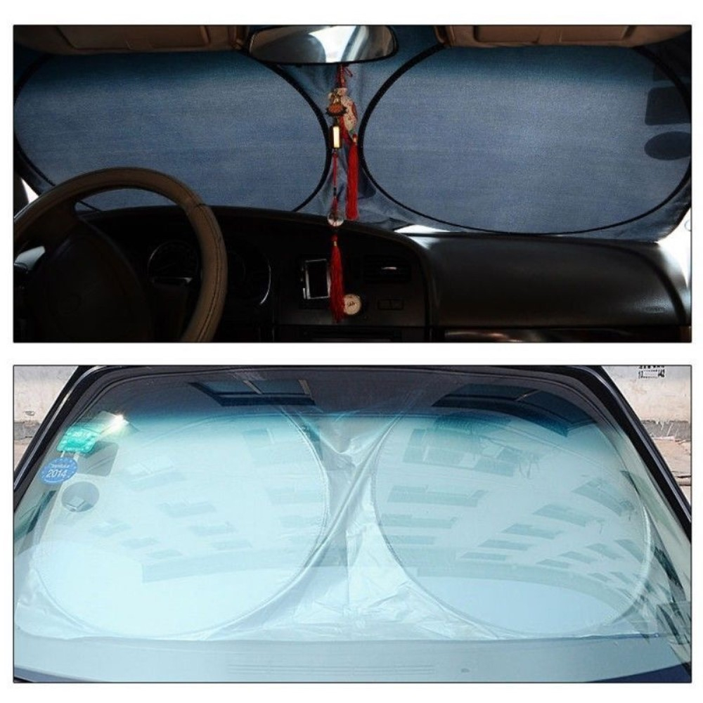 (6-tlg. Set) Windschutzscheiben Sonnenblende Seitenfenster Sonnenschutz für das Auto - Silber