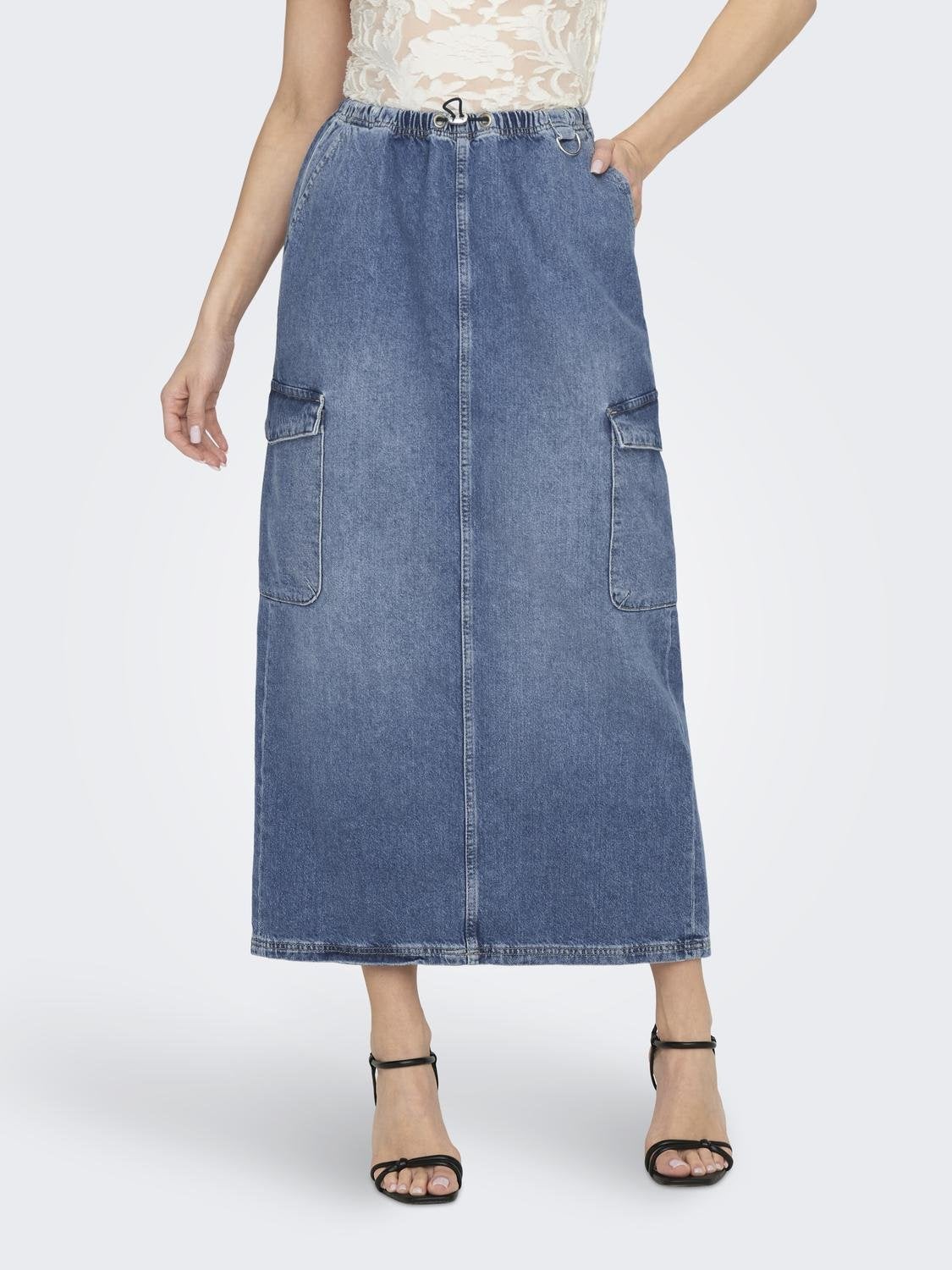 ONLSTELLA Jeansrock Medium Blue Denim
