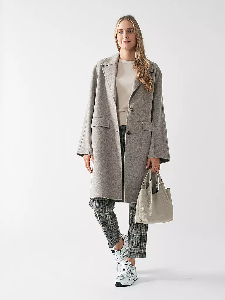 GIANNI CHIARINI Ledertasche - Hobo Bag DUA  hellgrau