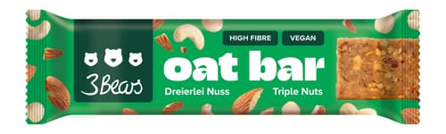 3Bears Oat Bar - Dreierlei Nuss