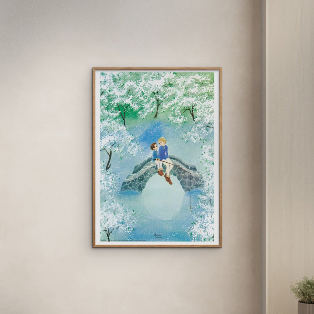 Køb Poster & Frame Astrid Lindgren - Fishing - The Borthers Lionheart