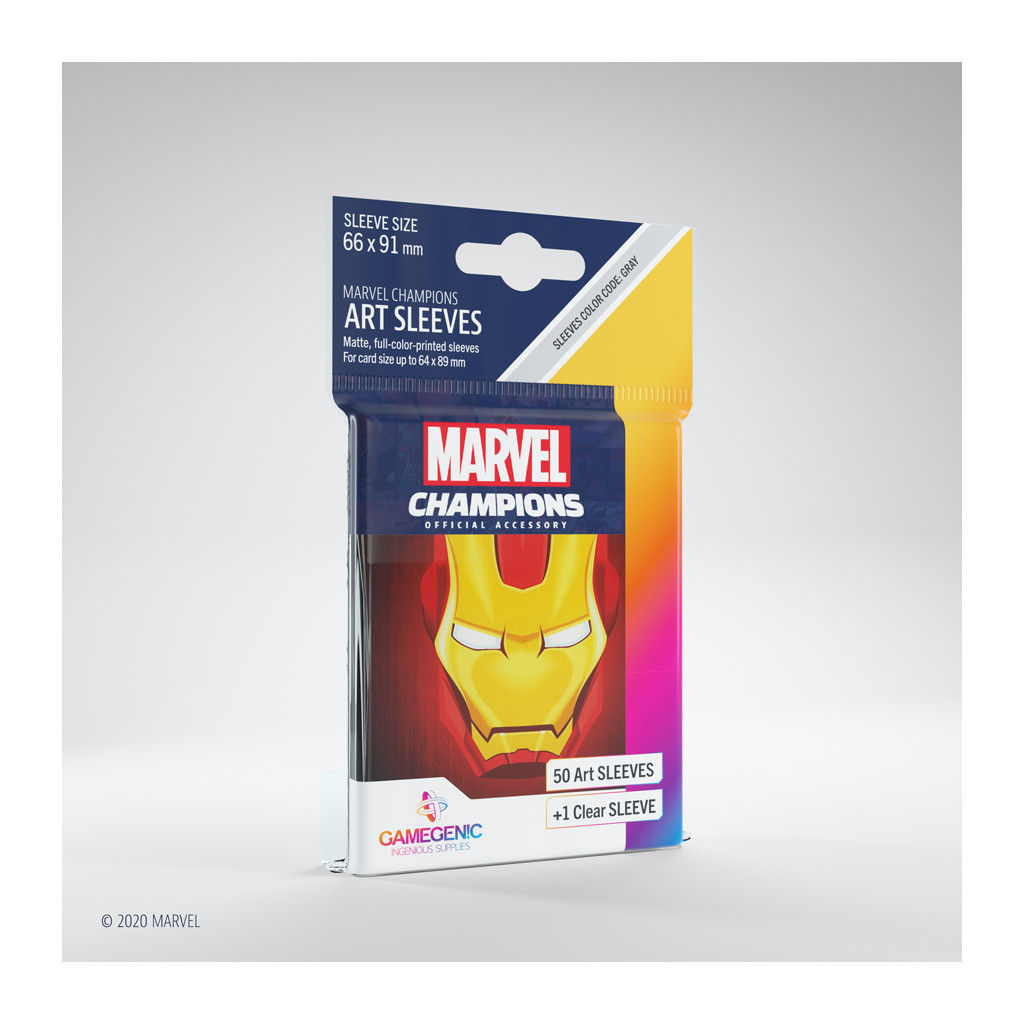 Gamegenic - Marvel Champions Art Sleeves - Iron Man
