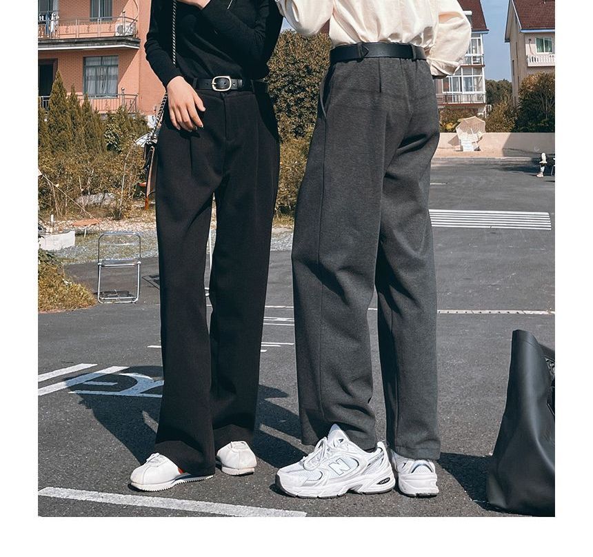 Bay Go Mall - Hoge taille effen losse broek