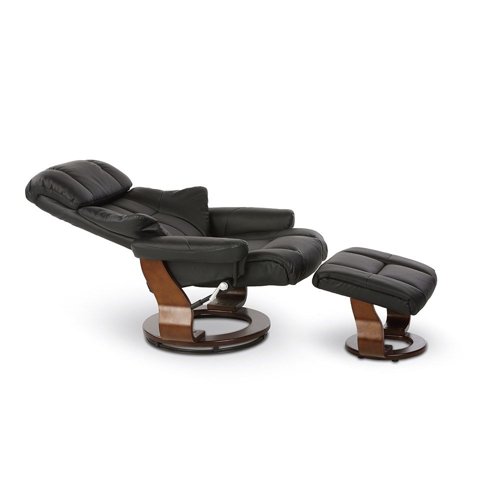 aktivshop Relaxsessel mit Hocker »Deluxe« Schwarz