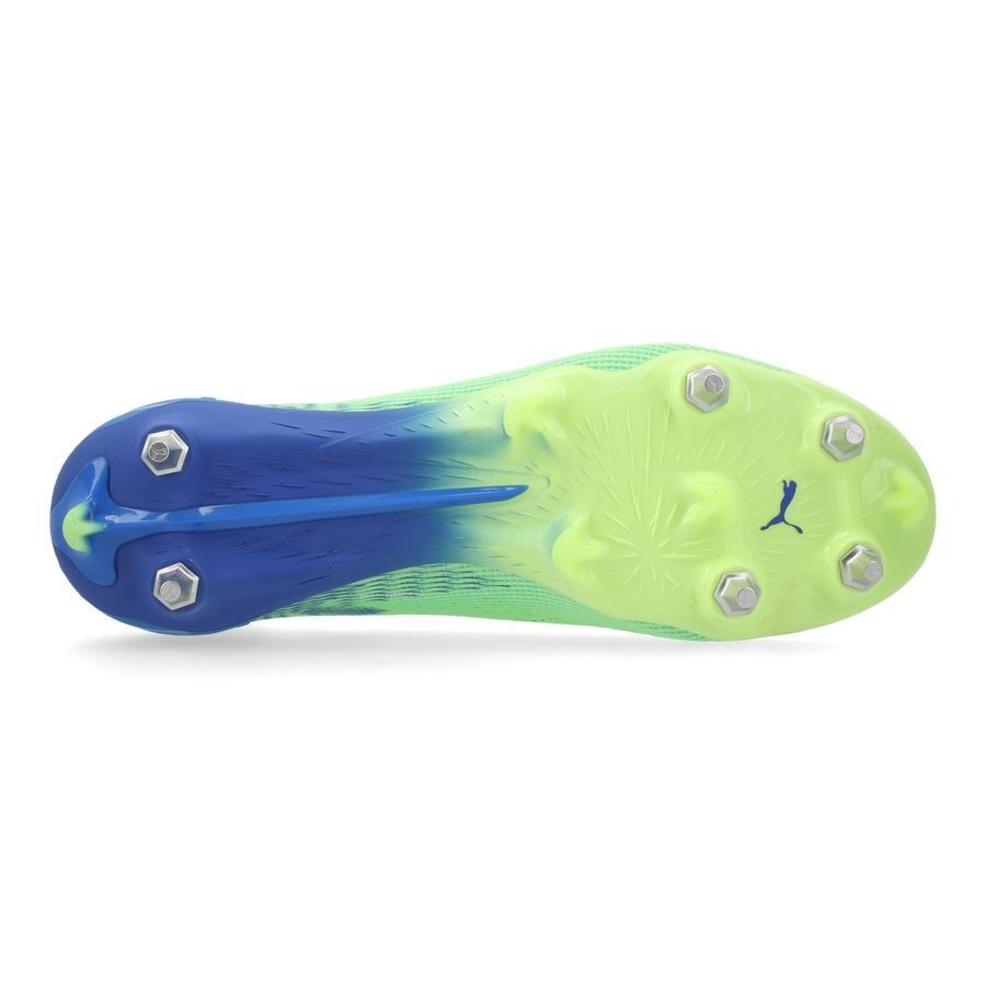 PUMA Ultra 5 Ultimate SG Lights Out - Fizzy Apple/Blanc/Bleu