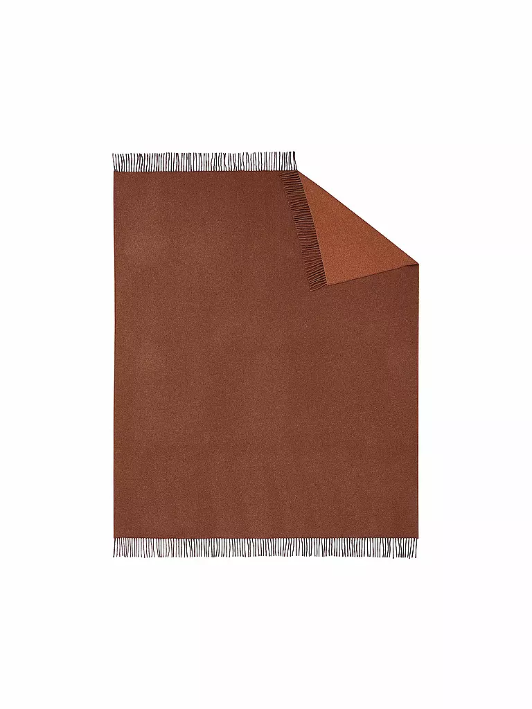 BIEDERLACK Tagesdecke - Plaid 130x170cm Rost / Terracotta kupfer