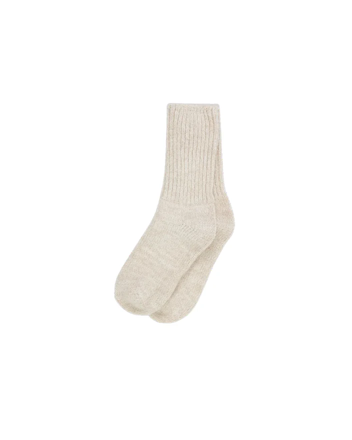 Moshi Moshi Mind  Boyfriend strømper - Oatmeal Melange