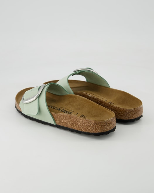 Birkenstock Madrid Big Buckle Pantoletten in Grün