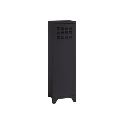 Casier de bureau avec pieds - 133 x 40 x 40 cm - noir